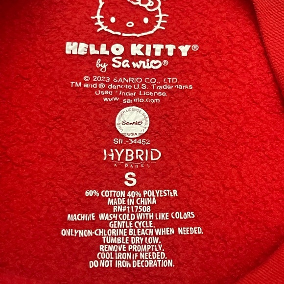 Hello Kitty Red Pullover Sweatshirt - Picture 2 of 5